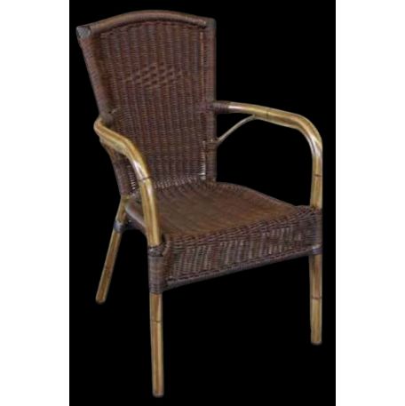 POLTRONCINA  IN ALLUMINIO VERNICIATO BAMBU