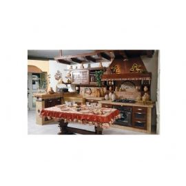 CUCINA IN MURATURA SU MISURA IN NOCE
