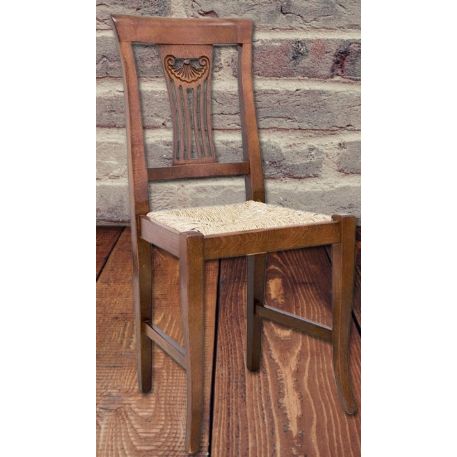 SEDIA SEDUTA PAGLIA O LEGNO