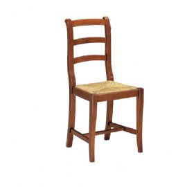 SEDIA RUSTICHE IN PAGLIA IN LEGNO MASSELLO