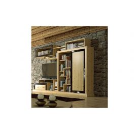 SOGGIORNO IN PINO CON PORTA SCORREVOLE