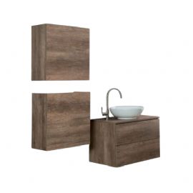 COMPOSIZIONE BAGNO DA CM 1.60 IN OLMO SCURO 