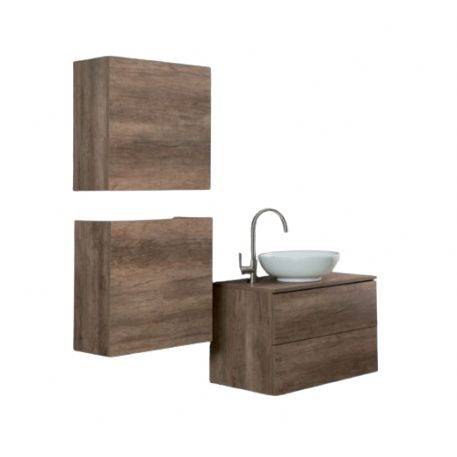 COMPOSIZIONE BAGNO DA CM 1.60 IN OLMO SCURO 