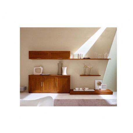 SOGGIORNO CON BASE E VETRINE APPESE