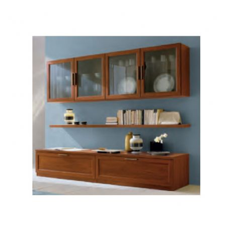 SOGGIORNO A PARETE CON PENSILE