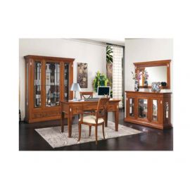 SOGGIORNO CON VETRINA E SCRITTOIO