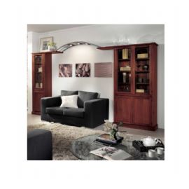 SOGGIORNO CON FARETTI E MENSOLA ROTONDA E ALCOVA PER DIVANO