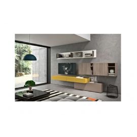 SOGGIORNO LACCATO NOCCIOLA E SENAPE