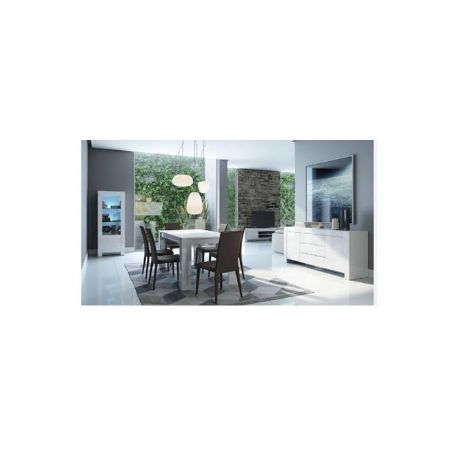 SOGGIORNO COMPLETO LACCATO BIANCO LUCIDO