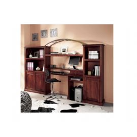 SOGGIORNO PER STUDIO CON MENSOLA ROTONDA E FARETTI