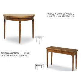 TAVOLO CONSOLLE NOCE