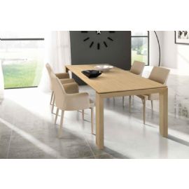 TAVOLO  IN LEGNO ROVERE 2 ALL. DA CM 40