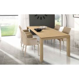  TAVOLO IN ROVERE CON DUE ALLUNGHE DA 40-50 CM