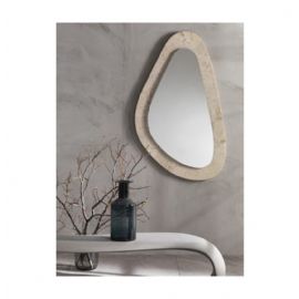 SPECCHIERA  PIETRA FOSSILE A GOCCIA DISUGUALE