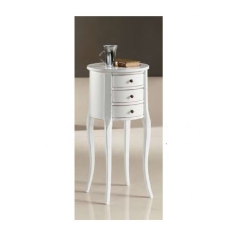 TAVOLINO OVALINE BIANCO