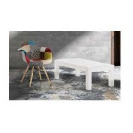  TAVOLINO A RETTANGOLO E QUADRATI IN ABETE SPAZZOLATO BIANCO