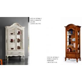 VETRINA 1 PORTA 1 CASSETTO VERNICIATA