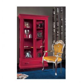 ARGENTIERA  2  ANTE 1 CASSETTO LACCATA COLOR PORPORA