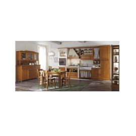 CUCINA IN MURATURA SU MISURA IN ROVERE CHIARO