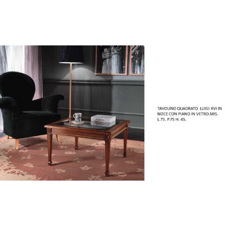 TAVOLINO QUADRATO LUIGI XVI 