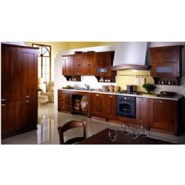 CUCINA SU MISURA IN TULIPIE COLOR NOCE