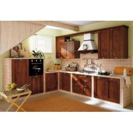 CUCINA IN MURATURA SU MISURA IN TULIPIE E MURATURA