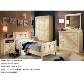 CAMERETTA MASSICCIO DECORATA IN LEGNO DI PINO