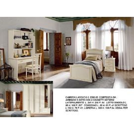 CAMERETTA MASSICCIO DECORATA IN LEGNO DI PINO