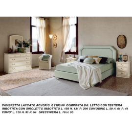 CAMERETTA MASSICCIO DECORATA IN LEGNO DI PINO