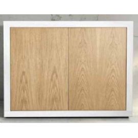 BASE DUE ANTE BIANCO SPAZZOLATO E ROVERE SPAZZOLATO