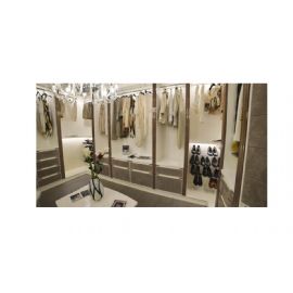 COMPOSIZIONE ALTRA VEDUTA DI CABINA ARMADIO IN  ESSENZA DI  PALISSANDRO