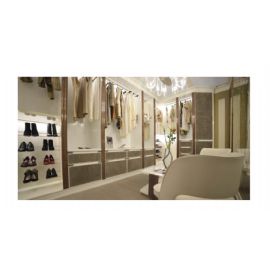 COMPOSIZIONE DI CABINA ARMADIO IN  ESSENZA DI  PALISSANDRO