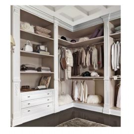 CABINA ARMADIO CON 3 CASSETTI LATERALI CON CAPITELLI E INTAGLI