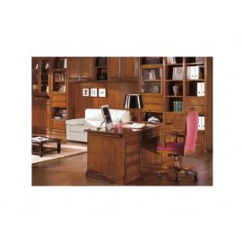 COMPOSIZIONE BOISERY A MISURA CON  LIBRERIE E SCRIVANIA