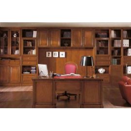 COMPOSIZIONE BOISERY A MISURA CON  LIBRERIE  E SCRIVANIA
