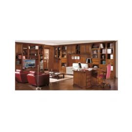 COMPOSIZIONE BOISERY A MISURA CON  LIBRERIE  CON DUE POLTRONE E DIVANO
