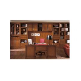 COMPOSIZIONE BOISERY A MISURA CON  LIBRERIE  E SCRIVANIA
