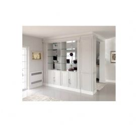 BOISERY A SEPARE IN LEGNO  LACCATA  BIANCA CON DECORY