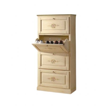 SCARPIERA  DECORATA E ANGOLIERA VERNICIATA.