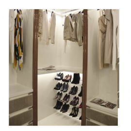 PARTICOLARI CABINA ARMADIO IN  ESSENZA DI  PALISSANDRO  E  LACCATURE