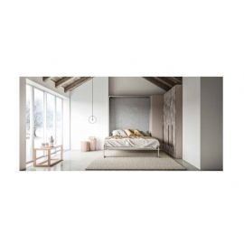 CAMERA CON ARMADIO 4 ANTE E LETTO MATRIMONIALE A SCOMPARSA