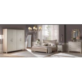 CAMERA IN LEGNO IN FRASSINO LACCATA COMPLETA