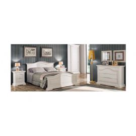 CAMERA IN LEGNO IN FRASSINO LACCATA E SAGOMATA