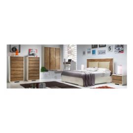 CAMERA IN LEGNO IN FRASSINO LACCATA E VERNICIATA AL NATURALE