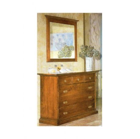 CAMERA COMO 6 CASSETTI CON SPECCHIERA APPESA