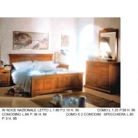 CAMERA LETTO COMO COMODINI E SPECCHIERA