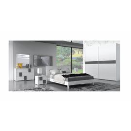 CAMERA COMPLETA IN FRASSINO GESSO PIETRA