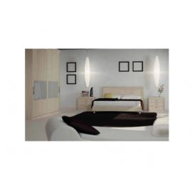 CAMERA DA LETTO CON ARMADIO SCORREVOLE LACCATA AVORIO