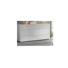COMO 3 CASSETTI BIANCO FRESSINO/ BIANCO LUCIDO