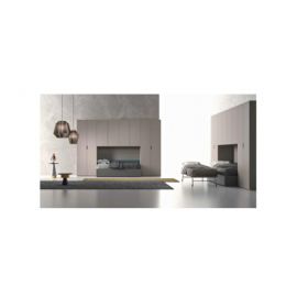 ARMADIO BATTENTE PRIME E PONTE CON TURCA A DUE LETTI